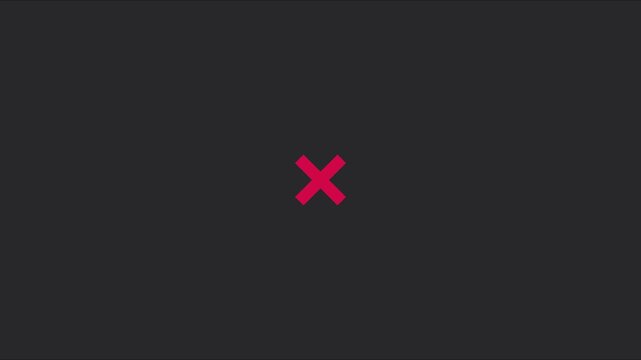 Minimalist red plus sign pulsing animation on dark 4k background, for ui and, digital interface symbol