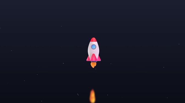 rocket in the night
