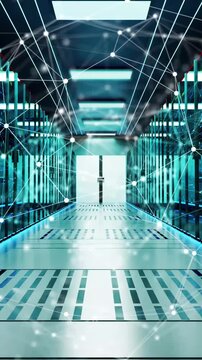 Walk through data center server connections