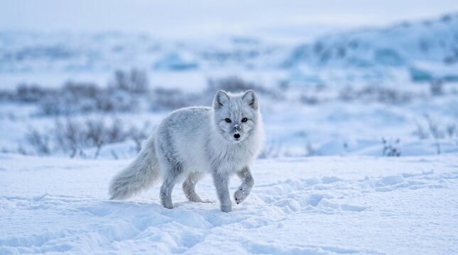 fox in snow