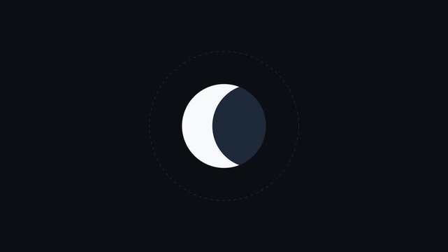Minimalist loading spinner animation: circular progress indicator for ui 4k