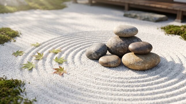 Minimal Zen Garden Texture