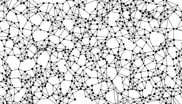 Black and white abstract connection pattern for intelligence background element. Sporty design pattern. Vector format illustration. Eps10