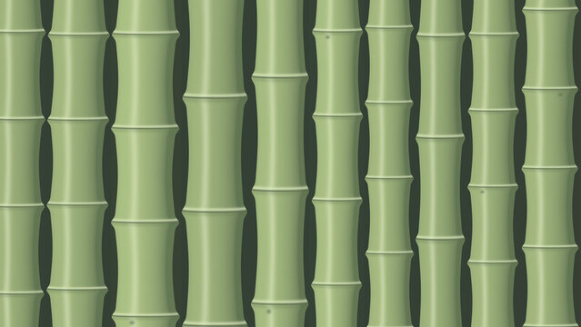 Green bamboo stalks pattern