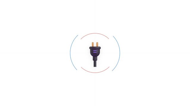3D Electrical Power Plug Illustration