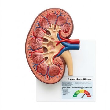 Detailed Human Kidney Anatomy Model For Medical Education