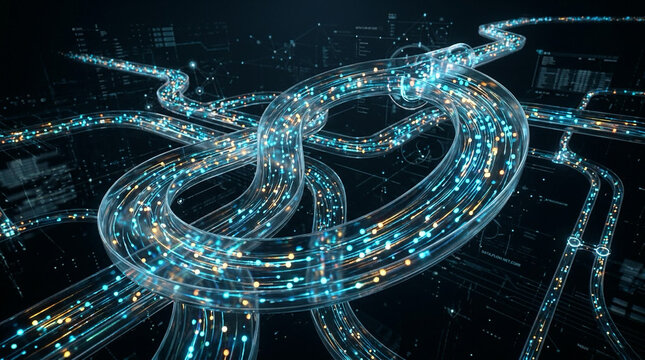 Futuristic Technology Background &ndash; AI, Digital Network, Circuit and Innovation Concept