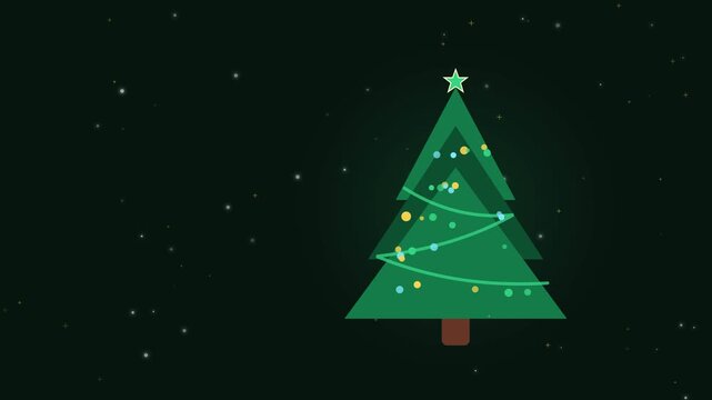Sapin de f&ecirc;te stylis&eacute; construit avec des branches lumineuses superpos&eacute;es