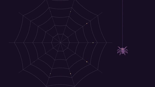 Toile d&rsquo;araign&eacute;e enchant&eacute;e anim&eacute;e dans une ambiance d&rsquo;Halloween