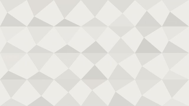 Motif g&eacute;om&eacute;trique blanc en facettes polygonales anim&eacute;es sur fond transparent