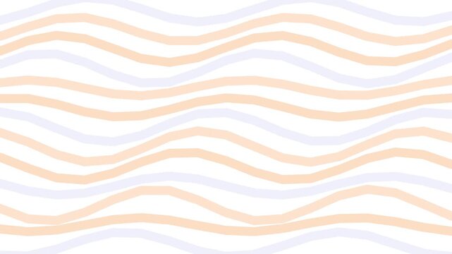 Rayures ondul&eacute;es minimalistes aux tons p&ecirc;che et lavande pastel