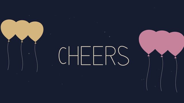 Bordure de ballons de gala pour c&eacute;l&eacute;bration du Nouvel An