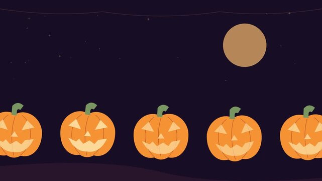 Parade de lanternes lumineuses dans une ambiance d&rsquo;Halloween