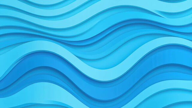Abstract Wave Pattern: A mesmerizing abstract design featuring flowing, layered waves in varying shades of blue, creating a sense of depth and movement.