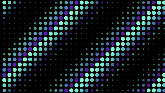 Abstract digital dot grid forming a seamless looping background overlay
