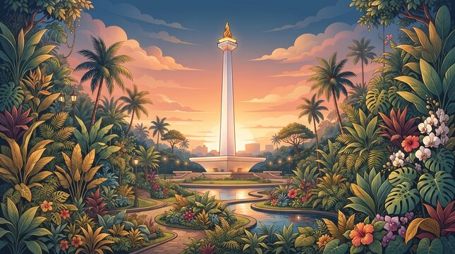 Monas Jakarta Sunset
