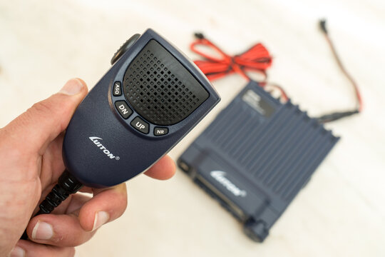 Luiton brand PTT, handheld microphone for CB radio or amateur radio.