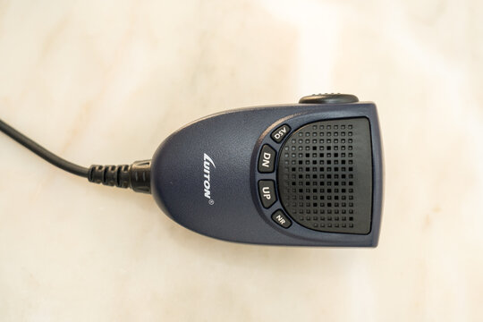 Luiton brand PTT, handheld microphone for CB radio or amateur radio.
