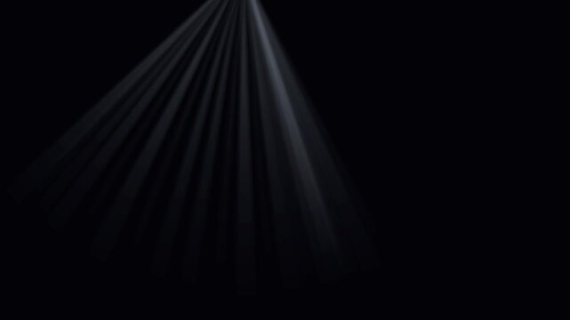 Ethereal beam of white light radiating downward against a dark black background