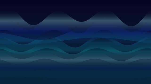 Abstract blue wave pattern forming a seamless looping background for digital use