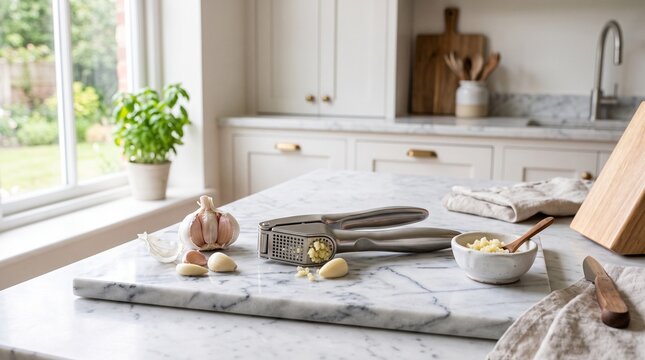 Garlic press kitchen