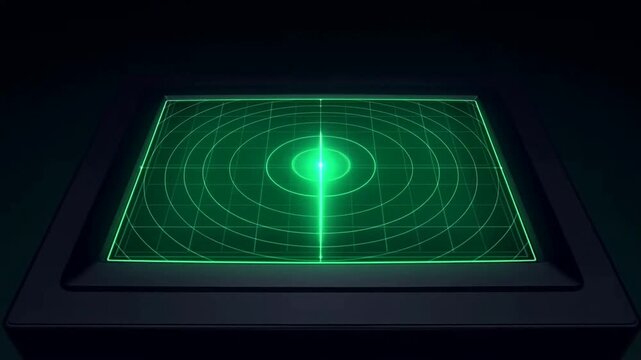 Empty Green Pool Table in Dark Room with Static Elevated View