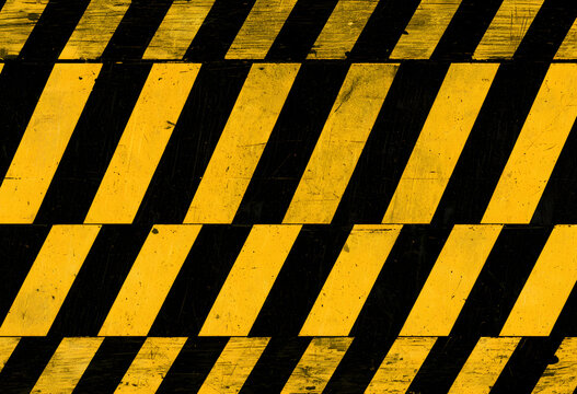 Yellow and black caution tape on a PNG background