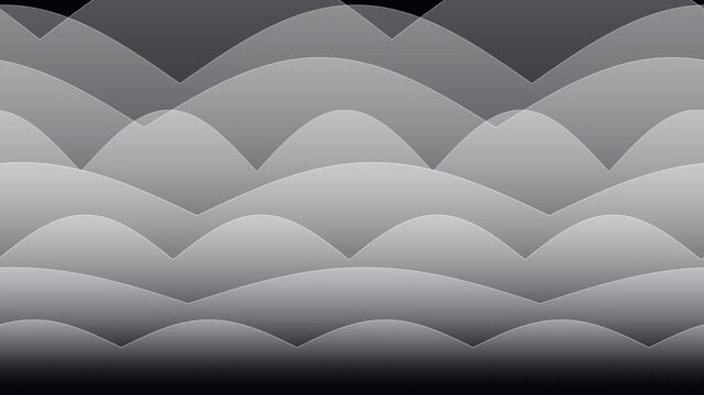 A looping layered mountain landscape background with smooth gradient tones