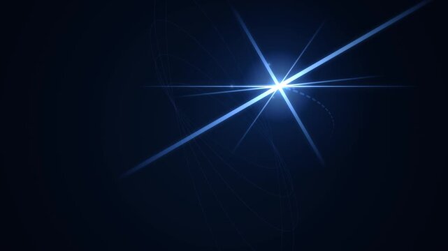 Bright Star Light Leak with Prismatic Orbit and Colorful Radiant Flare