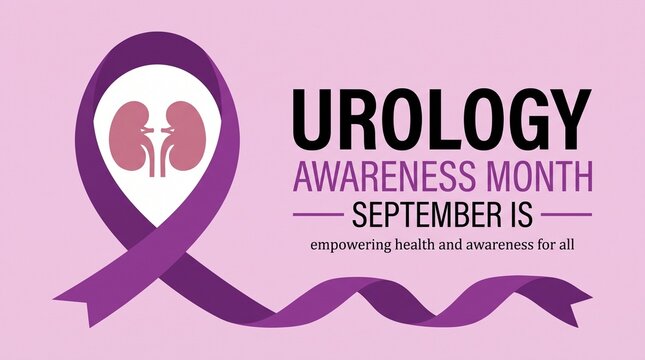 Urology September Awareness Kidney Health Vector Design
