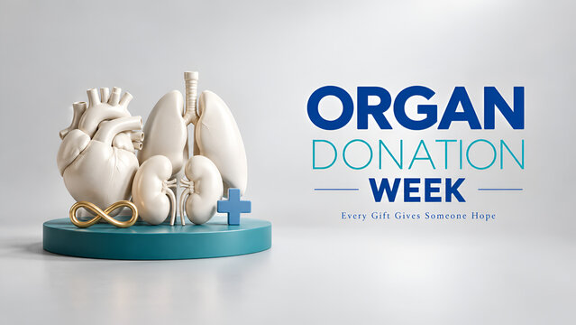 Organ Donation Awareness Minimalist Sculptural Medical Design
