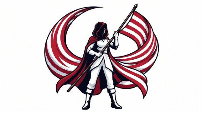 Hooded Patriot Warrior