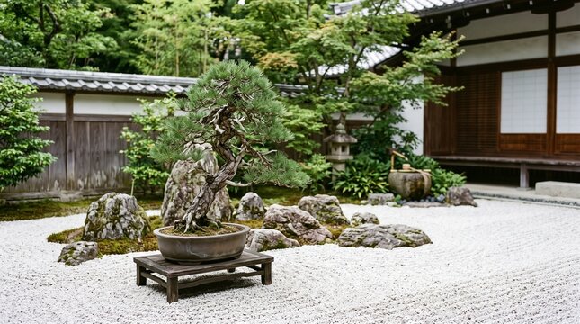 Japanese bonsai garden