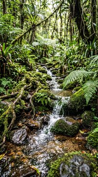 Tropical jungle stream