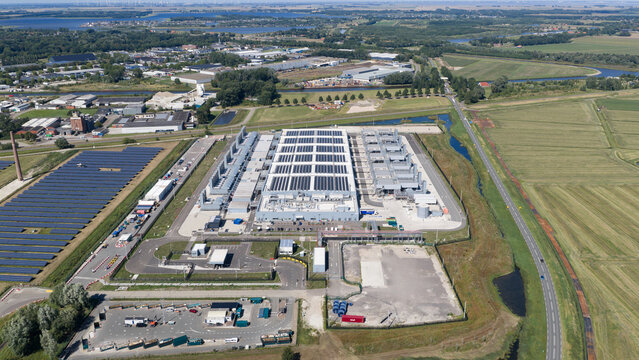 Aerial view of Winschoten Data Center in the Netherlands