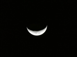 Beautiful Waxing Crescent Moon in the Evening Sky of Paraguay © Sven Decker