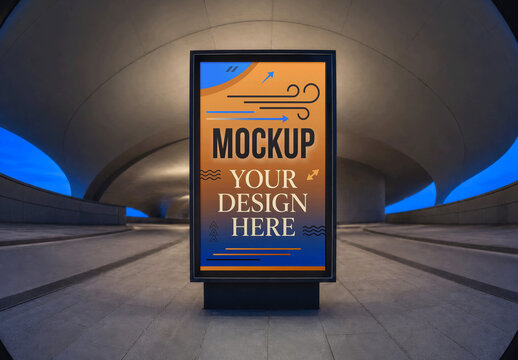 Poster Urban Underpass Mockup