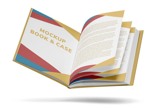 Artbook Floating Pages Mockup