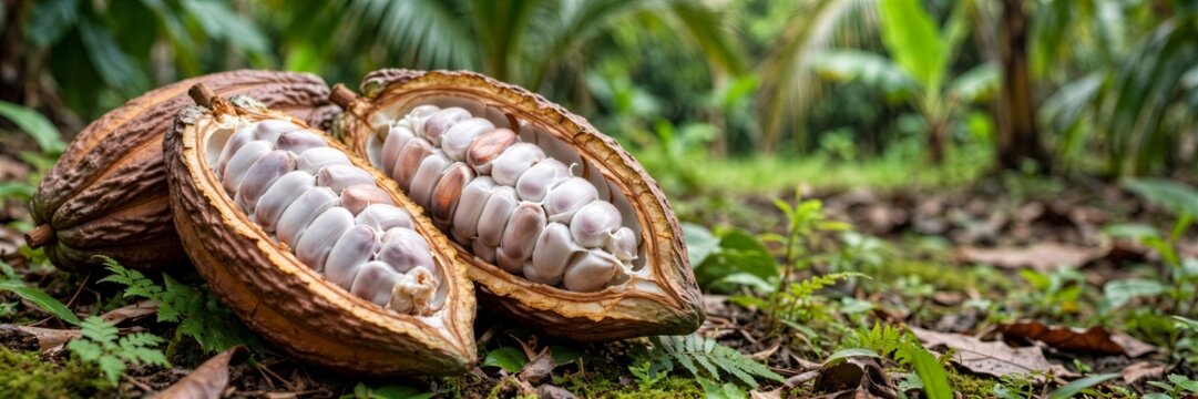 Cocoa Pod Plantation Styled With Artisan Cocoa Details Food Photography