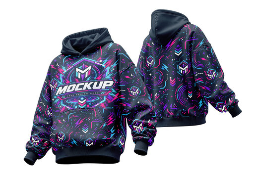 Hoodie Mockup Front Back View