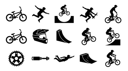 Fototapeta premium Bicycle BMX Bike Cycling Sports.