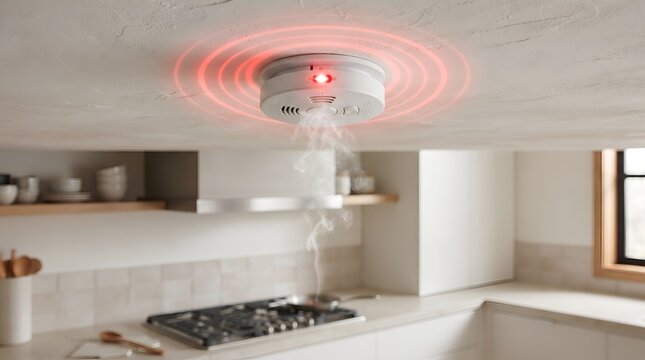 Smart Smoke Detector Activating During Indoor Fire Emergency