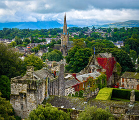 Cockermouth Town View with Historic Churches in Lake District Cumbria England © Alexey Fedorenko