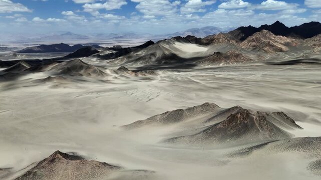 black du shan yardang landform desert landscape