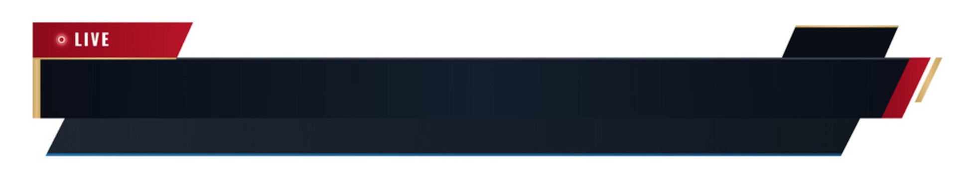 News live broadcast lower third banner graphic overlay
