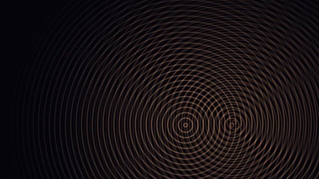 Concentric circular lines forming a dynamic loop for abstract background use