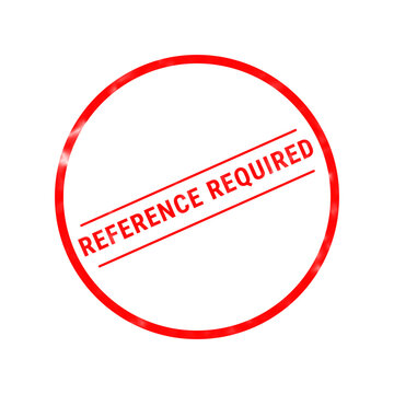 A bold red circular reference required stamp illustration clearly shows documentation is needed to verify information and complete the process