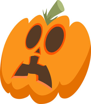 halloween scary pumpkin cartoon