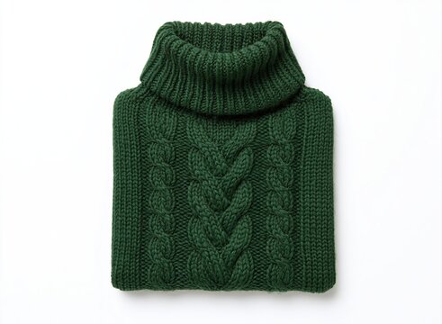 Sweater with a chunky knit pattern and warm wool pullover garment for winter wear