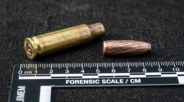 Crime Scene Evidence Ammunition For Forensic Analysis